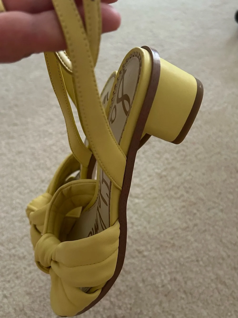 Sam Edelman Lemon Knot Front Ankle-Strap Heels. Size 6 1/2 - Picture 9 of 9